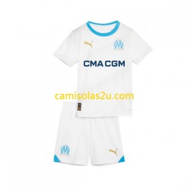Camisolas de futebol Olympique de Marseille Criança Equipamento Principal 2023/24 Manga Curta